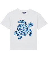 Camiseta con estampado Turtles Leopard para niño Blanco vista frontal