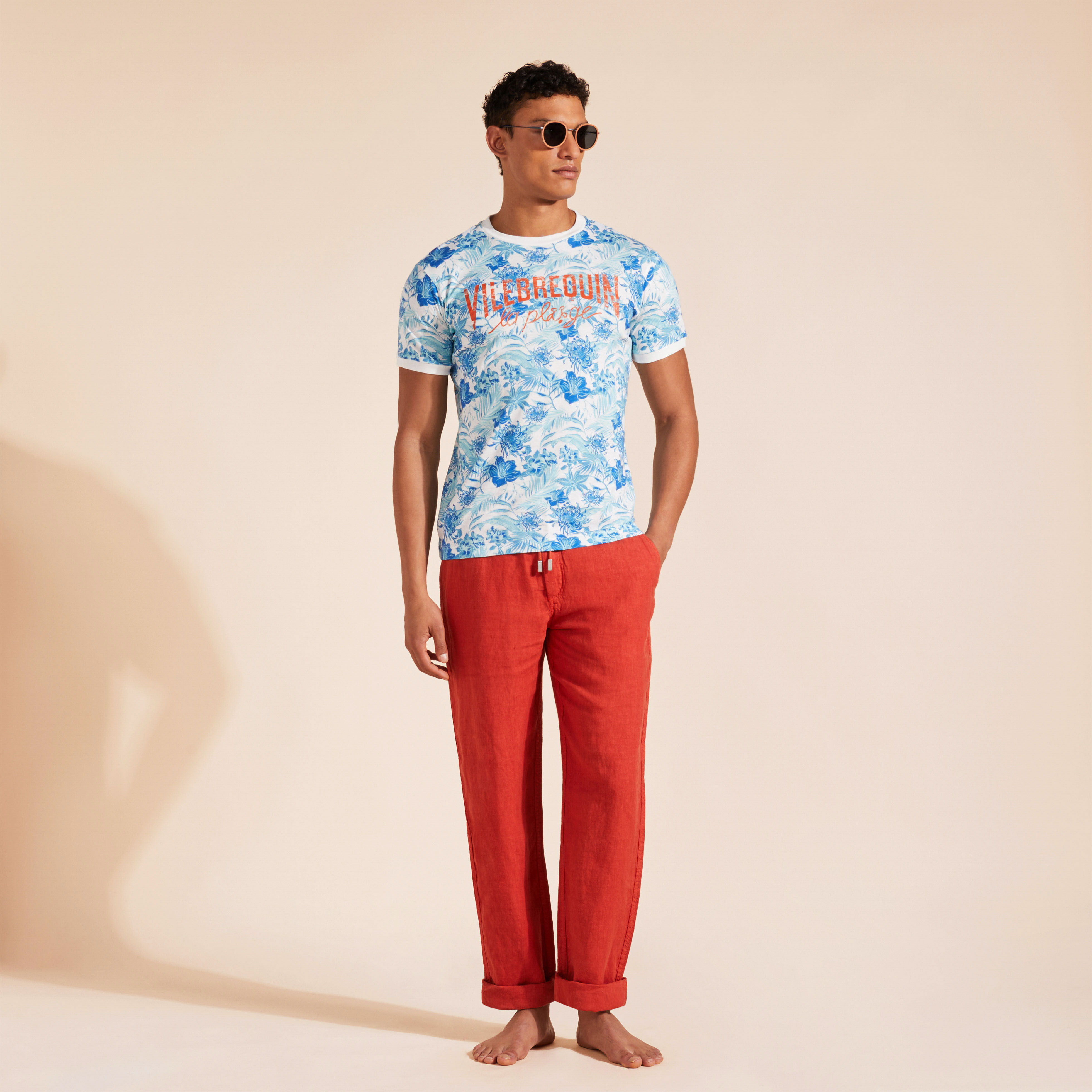 Men Linen Pants Solid | Vilebrequin Men Linen Pants Solid | Vilebrequin