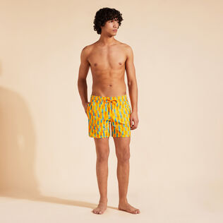 Men Swim Shorts Embroidered Graphic Glass - Limited Edition Corn 正面穿戴视图