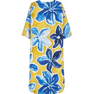 Tunique de plage femme en coton Raiatea Soleil vue de dos
