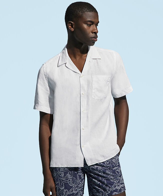 Men Shirts - Cotton and Linen Shirts Vilebrequin - Official