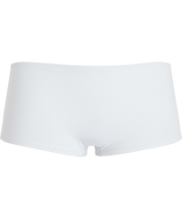 Women Bikini Bottom Shorty Solid White front view