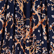 Robe courte à volants en coton femme Sweet Blossom Bleu marine 