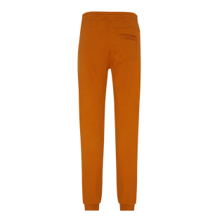 Men Jogger Cotton Pants Solid Caramel back view
