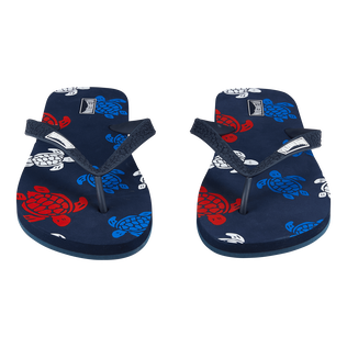 Men Beach Flip Flops Tortues Multicolores Navy details view 1