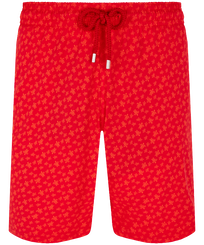Maillot de bain stretch homme long Micro Ronde Des Tortues Piment vue de face