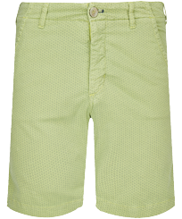 Micro Flowers Chino-Bermudashorts für Herren Lemongrass Vorderansicht