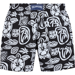 男童 Tahiti Turtles 弹力游泳短裤 Black 后视图