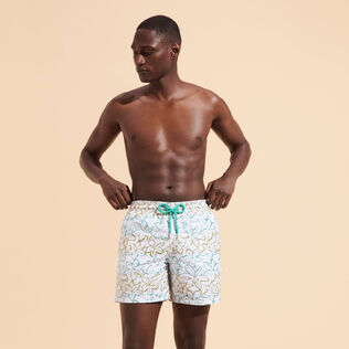 Bañador con bordado Raiatea para hombre - Edición limitada Blanco detalles vista 2