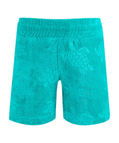 男童 Rondes des Tortues 厚绒布百慕大短裤 Tropezian green 正面图