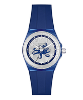 Orologio in silicone Octopus Blu marine vista frontale