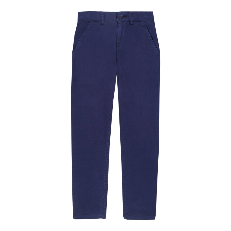 Solid Chinohose Für Jungen - Gretel - Blau