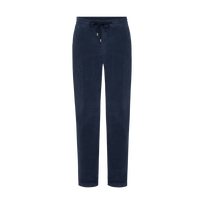 Pantaloni jogger uomo in velluto a coste grandi Vintage Blu marine vista frontale
