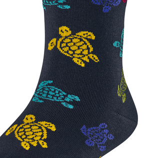 儿童 Rondes des Tortues Multicolores 袜 - Vilebrequin x Falke Midnight blue 细节视图2