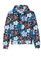 Felpa uomo con cappuccio e zip intera Tropical Turtles Thalassa vista frontale