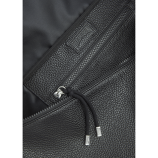 Medium Leather Belt Bag Black details view 2