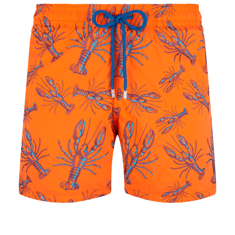 Maillot De Bain Homme Brodé Lobsters - Maillot De Bain - Mistral - Orange