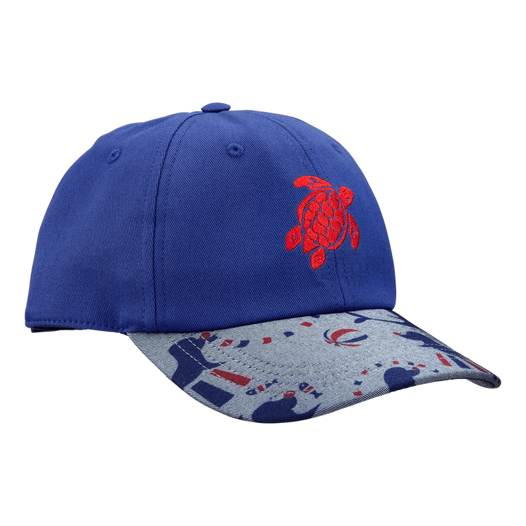Vilebrequin Men Cotton Printed Cap Circus - Capilla - Blue - Size OSFA
