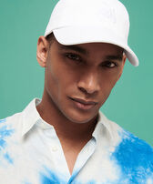 Casquette Unisexe Blanc vue portée de face homme