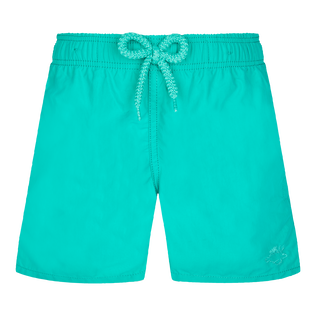 Boys Swim Shorts Water-reactive Rascasses Tropezian green front view