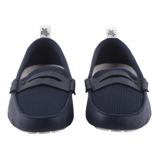 Men Shoes Solid Waterproof White back worn view