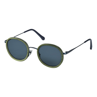 White Tulipwood Sonnenbrille für Damen und Herren – VBQ x Shelter Olivier Rückansicht