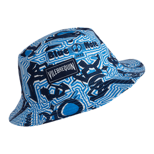 Gorro de pescador de lino para hombre - Vilebrequin x Blue Note Earthenware vista frontal