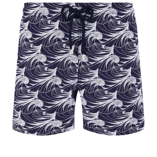 Bañador con estampado Waves para hombre Zafiro vista frontal