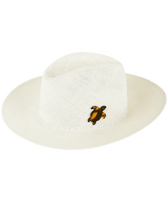Women Natural Straw Hat Solid Sand front view