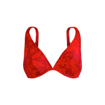 Haut de maillot de bain avec armatures femme Flower Power Lipstick vue de face