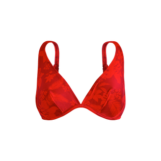Haut de maillot de bain avec armatures femme Flower Power Lipstick vue de face
