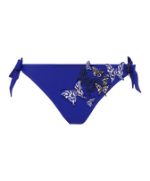 Women Side Tie Bikini Bottom Embroidered Disco Butterflly Marrakech 正面图