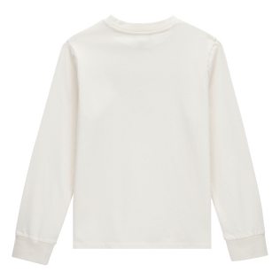 Boys Cotton T-shirt Ronde des Tortues Camo Off white back view