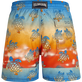 Bañador con estampado Ronde des Tortues Sunset para hombre de Vilebrequin x The Beach Boy Multicolores vista trasera