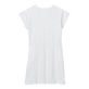 Girls Dress Solid White back view