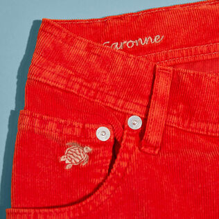 Bermudas de pana con cinco bolsillos para hombre Tomato detalles vista 3