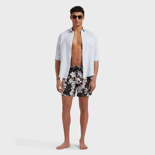 Men Swim Shorts Flower Splash - VBQ x Palm Angels Black 细节视图1