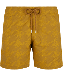 Fish Foot Badeshorts mit Stickerei für Herren – Limitierte Serie Borke Vorderansicht
