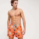Men Swim Shorts Embroidered Ronde Des Tortues - Limited Edition Guava front worn view