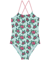女童 Provencal Turtle 连体泳装 Thalassa 正面图