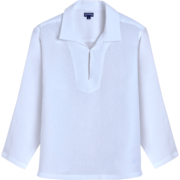 Solid Unisex-caban Aus Leinen – Vilebrequin X Ines De La Fressange - Cocon - Weiss - Größe XS - Vilebrequin