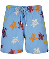 Men Swim Shorts Embroidered Tortue Multicolore - Limited Edition Divine 正面图