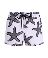 Kurze Starlette Badeshorts für Herren Weiss Vorderansicht