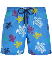 Men Swim Shorts Ronde des Tortues Multicolore Earthenware front view