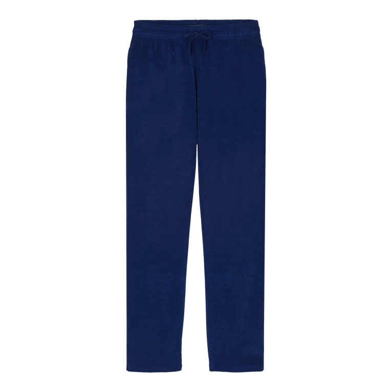 Men Terry Pants Solid - Polide - Blue - Size XL - Vilebrequin