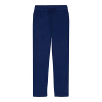 Men Terry Pants Solid Ink front view