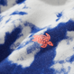 Sudadera de algodón y cuello redondo con estampado Tie & Dye para niño Azul marino detalles vista 1