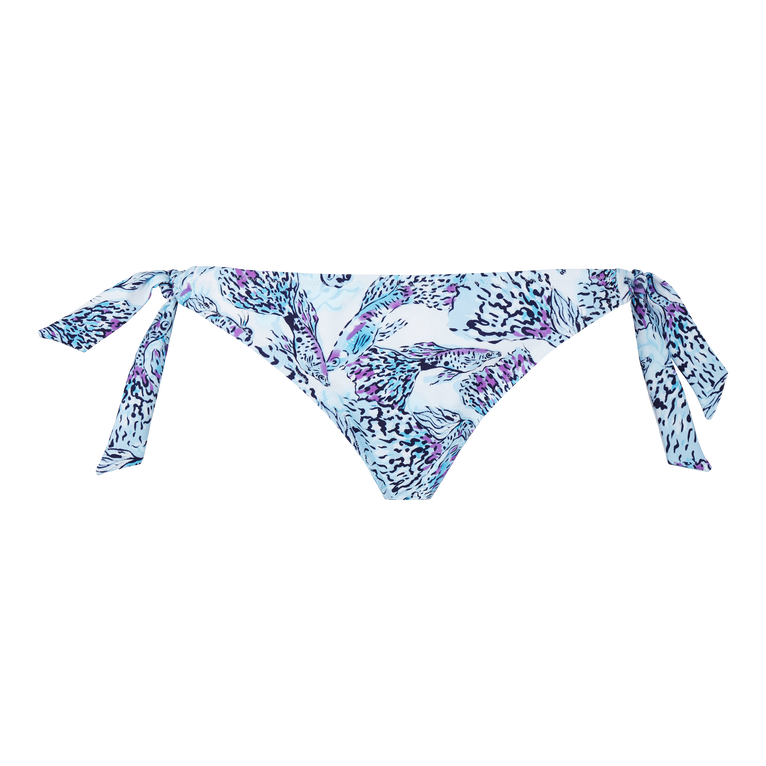 Women Side Tie Bikini Bottom Isadora Fish - Flamme - White