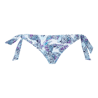 Isadora Fish Bikinihose zum seitlichen Binden für Damen Weiss Vorderansicht