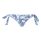 Slip bikini donna con laccetti laterali Isadora Fish Bianco vista frontale